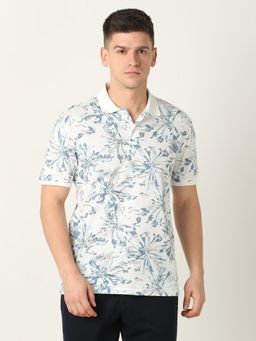 R&B - Mens Floral Regular Polo T-Shirt