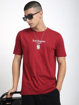 R&B - Mens Typographic Print Regular T-Shirt