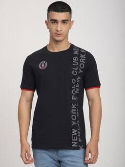 R&B - Mens Typographic Print Regular T-Shirt