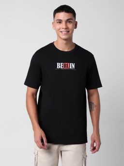 R&B - Mens Typographic Print Regular T-Shirt