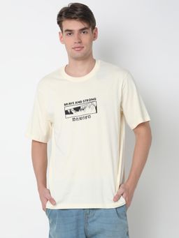 R&B - Typographic Print Relaxed T-Shirt