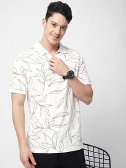 R&B - Mens Floral Regular Polo T-Shirt