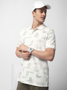 R&B - Mens Geometric Regular Polo T-Shirt