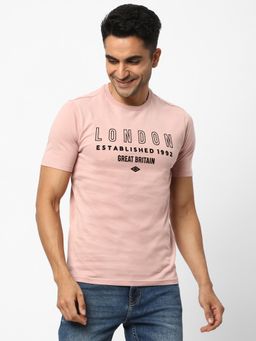 R&B - Mens Typographic Print Regular T-Shirt