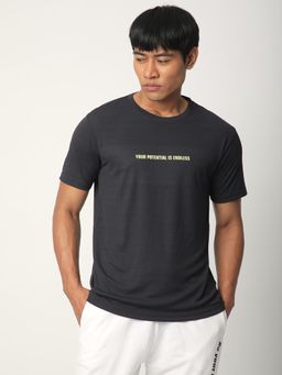 R&B - Mens Typographic Print Regular T-Shirt