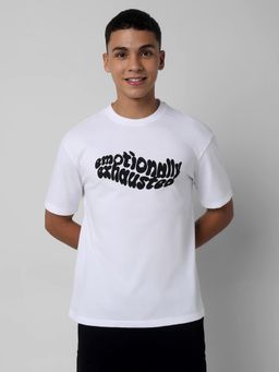 R&B - Mens Typographic Print Oversized T-Shirt