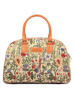 The Clownfish - Floral Tan Duffle Bag
