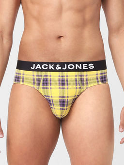 Jack & Jones - Yellow Check Briefs