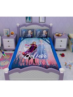 Athom Living - Disney Frozen Believe In Journey Kids Double Bedsheet With 2 Pillow Cover