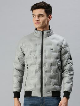 SHOWOFF - Men Casual Quilted Grey Jacket