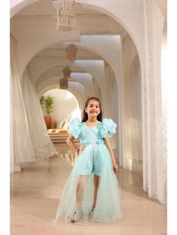 Fayon Kids - Blue Sequence Romper with Trail (Set of 2)