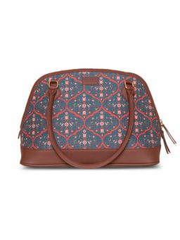 Zouk - Womens Handcrafted Vegan Printed Jaali Motif Dome Shaped Bag