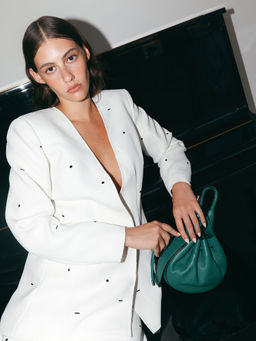 Behno New York - Ina Mini Crossbody Pebble Avocado