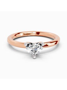 Sparkles - Lab Grown 0.23 Carat Heart Solitaire Ring |14K Rose Gold