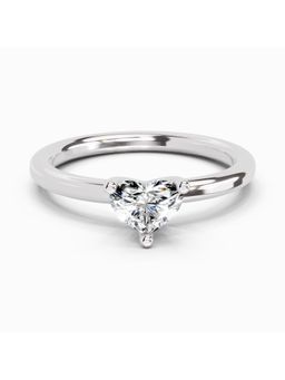 Sparkles - Lab Grown 0.23 Carat Heart Solitaire Ring |14K White Gold