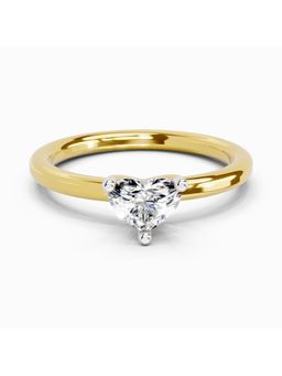 Sparkles - Lab Grown 0.23 Carat Heart Solitaire Ring |14K Yellow Gold
