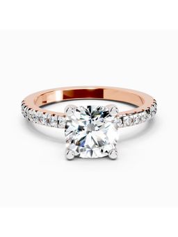 Sparkles - Lab Grown 2.22 Carat Cushion Shape Diamond Ring |14K Rose Gold