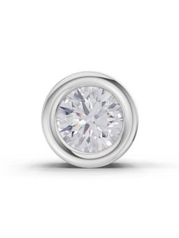 Sparkles - Lab Grown 0.20 Carat Round Shape Bezel Solitaire Diamond Nose Pin | 14K Rose Gold