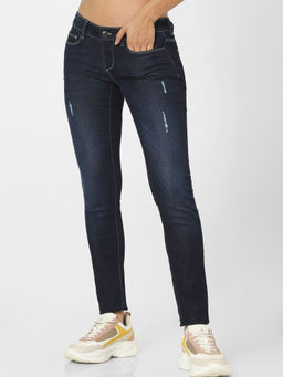 ONLY - Women Blue Solid Skinny Jeans