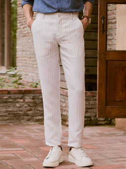 Andamen - Men Casual Linen Woven Trouser