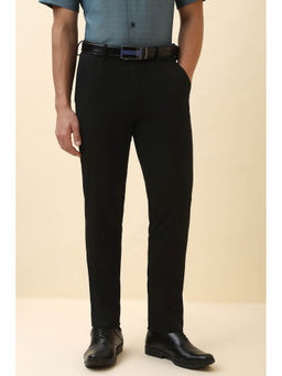 Allen Solly - Men Black Solid Formal Trouser