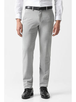 Van Heusen - Grey Textured Formal Trouser