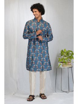 Eleven Brothers - Peacock Garden Printed Kurta Set (Set of 2)