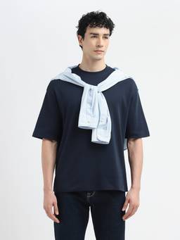 Selected - Dark Blue Relaxed Fit T-Shirt