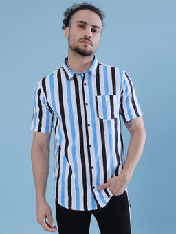 Campus Sutra - Men Striped Casual Multicolor Shirt