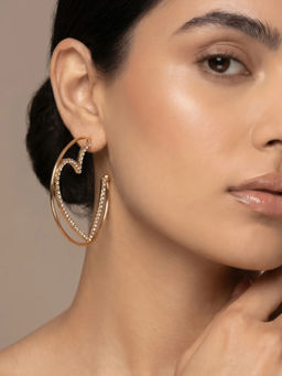 Joker and Witch - Joker & Witch Dainty Crush Gold Bling Hoop Earrings