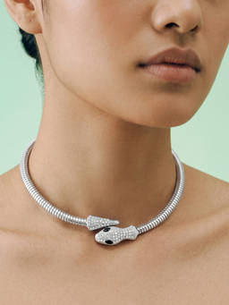 Joker and Witch - Joker & Witch Aria Wild Silver Snake Adjustable Necklace