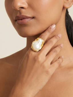 Joker and Witch - Joker & Witch Moralise Molten Pearl Adjustable Ring