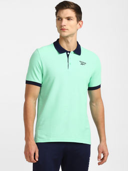 Reebok - Rbk Fnd Cot Polo Green Training Polo Shirt