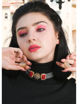 Odette - Multicolour Beads Necklace Set (Set of 2)