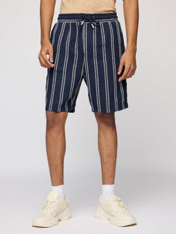 FREAKINS - Nautical Navy and White Mens Staple Shorts