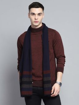 Monte Carlo - Men Acrylic Stripes Multi-Color Muffler