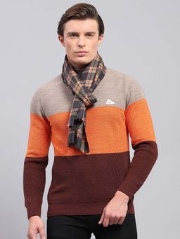 Monte Carlo - Men Acrylic Checks Multi-Color Muffler