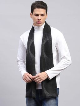 Monte Carlo - Men Cotton Woven Grey Muffler