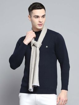 Monte Carlo - Men Acrylic Solid Beige Muffler