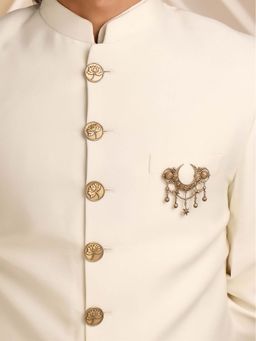 Cosa Nostraa - Celestial Radiance Crescent Brooch