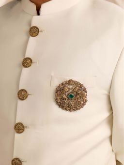 Cosa Nostraa - Royal Elephant Embrace Brooch