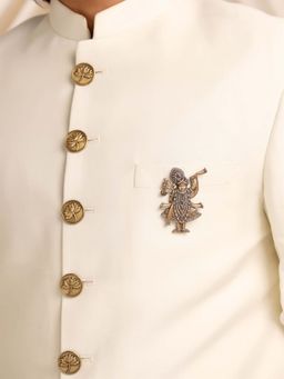 Cosa Nostraa - Divine Studded Shrinathji Brooch