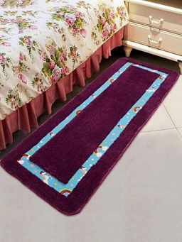 Saral Home - Unicorn Soft Microfiber Multi Purpose Runner-Maroon-40X140 Cm
