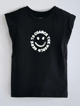 Hopscotch - Cotton Typography T-Shirt