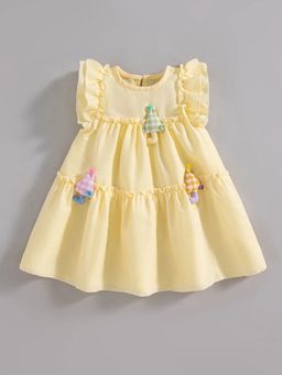 Hopscotch - Ruffled Tree Applique Dress