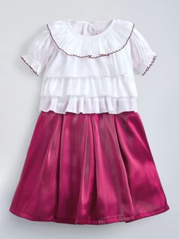 Hopscotch - Ruffled Layered Lace Dress