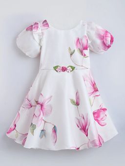Hopscotch - Floral Ruffled Dress