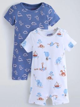 Hopscotch - Animal Pure Cotton Romper (Pack of 2)