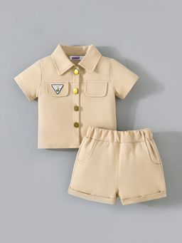 Hopscotch - Collared Mock Pocket Short Set