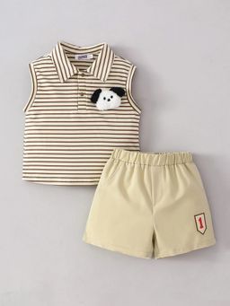 Hopscotch - Puppy Applique Short Set